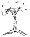 Twisted Tree Illustration