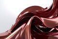 Twisted Wave Design: Rose Gold & Deep Maroon Red Minimalist Blend