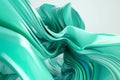 Twisted Waves: A Modern Blend of Green and Blue in 3D