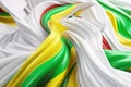 Twisted Waves of Ethiopia\'s Flag: Modern 3D Minimalist Desig