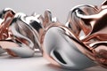 Twisted Waves: Minimalist Silver & Brushed Copper Blender Design in Unreal Engine 5