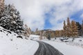 Twisting mountain road