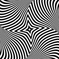 Twisting movement illusion. Abstract op art design Royalty Free Stock Photo