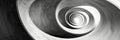 Twisting overlapping circles form a hypnotic abstract formation