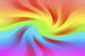 Twisting of rainbow colors with red windmill rays. Graphic image of a windmill toy. Royalty Free Stock Photo