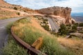 Twisty roads in Colorado National Monument park in Colorado, USA Royalty Free Stock Photo