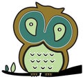 Twit Twoo the Wise Owl Royalty Free Stock Photo