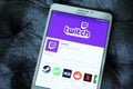 Twitch mobile app Royalty Free Stock Photo