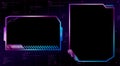 Twitch Overlay Face Cam, Web Camera with chat for streaming broadcast. Gradient design. Gaming face cam with chat window. Streamin