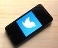 Twitter on Smartphone Royalty Free Stock Photo