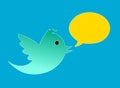 Twitter bird Royalty Free Stock Photo
