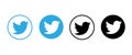 Twitter Bird vector icon EPS 10