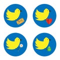 Twitter bird Royalty Free Stock Photo