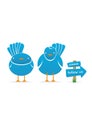 Twitter birds Royalty Free Stock Photo