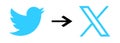 Twitter - global social media, networking service. New logo of Twitter. Kyiv, Ukraine - August 2, 2023