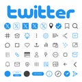 Twitter - global social media, networking service. New logo of Twitter. Kyiv, Ukraine - July 24, 2023