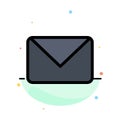 Twitter, Mail, Sms, Chat Abstract Flat Color Icon Template