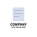 Twitter, Text, Chat Business Logo Template. Flat Color