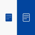 Twitter, Text, Chat Line and Glyph Solid icon Blue banner Line and Glyph Solid icon Blue banner