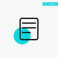 Twitter, Text, Chat turquoise highlight circle point Vector icon