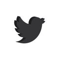 Twitter vector logo illustration.Flat twitter social media symbol icon.Premium quality 3d