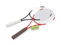 Two 3d tennis rackets