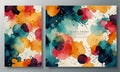 abstract watercolor paint splashs vector background Royalty Free Stock Photo