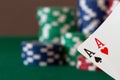 Two aces Royalty Free Stock Photo