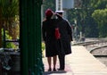 1940`s WWII Reenactment Actors on Preserved Railway Station