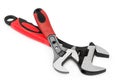 Two adjustable wrenches Royalty Free Stock Photo