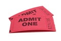 Two Admit One Tickets Royalty Free Stock Photo