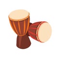 Two african Djembe Drum