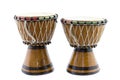 Two African drums Royalty Free Stock Photo