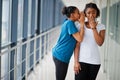 Two african woman friends. Royalty Free Stock Photo