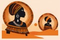 two african women portraits