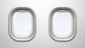 Two airplane windows Royalty Free Stock Photo