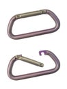 Two alpinist carabiners