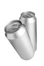 Two aluminium beer cans Royalty Free Stock Photo