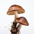 Two Ambarella Mushrooms: A Stunning Symmetrical Asymmetry In Uhd Image