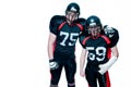Two American football players Royalty Free Stock Photo