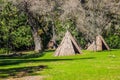 Two American Indian Tepees Royalty Free Stock Photo