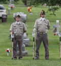 Two American Veterans on Memorial Day Royalty Free Stock Photo