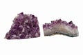 Two Amethyst Crystals.