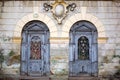 Two ancient doors Royalty Free Stock Photo