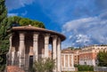 Two ancient temples in Forum Boarium Royalty Free Stock Photo