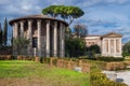 Two ancient temples in Forum Boarium Royalty Free Stock Photo