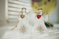 Two angels, messengers of peace and love Royalty Free Stock Photo