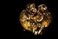 Gold cherubs angels with black background