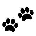 Two animal trails vector icon. Modern icon.