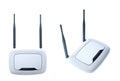 Two-antenna Wi fi router Royalty Free Stock Photo